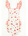 Image #1 - Angel Dear Infant Girls' Cherry Ruffle Sleeve Snap Onesie, Cream, hi-res