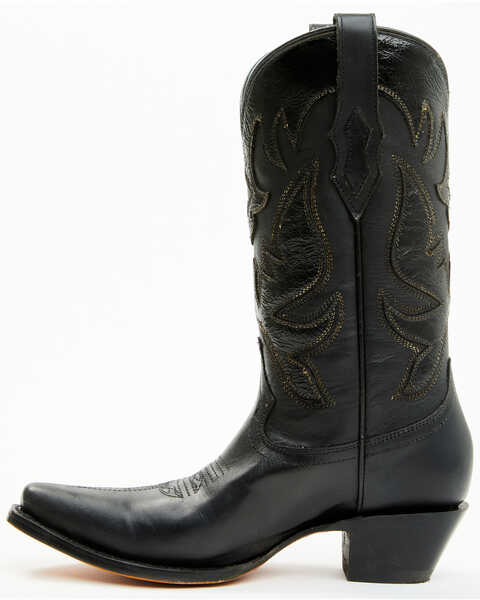 Image #3 - Corral Women's Overlay Western Boots - Snip Toe, Black, hi-res