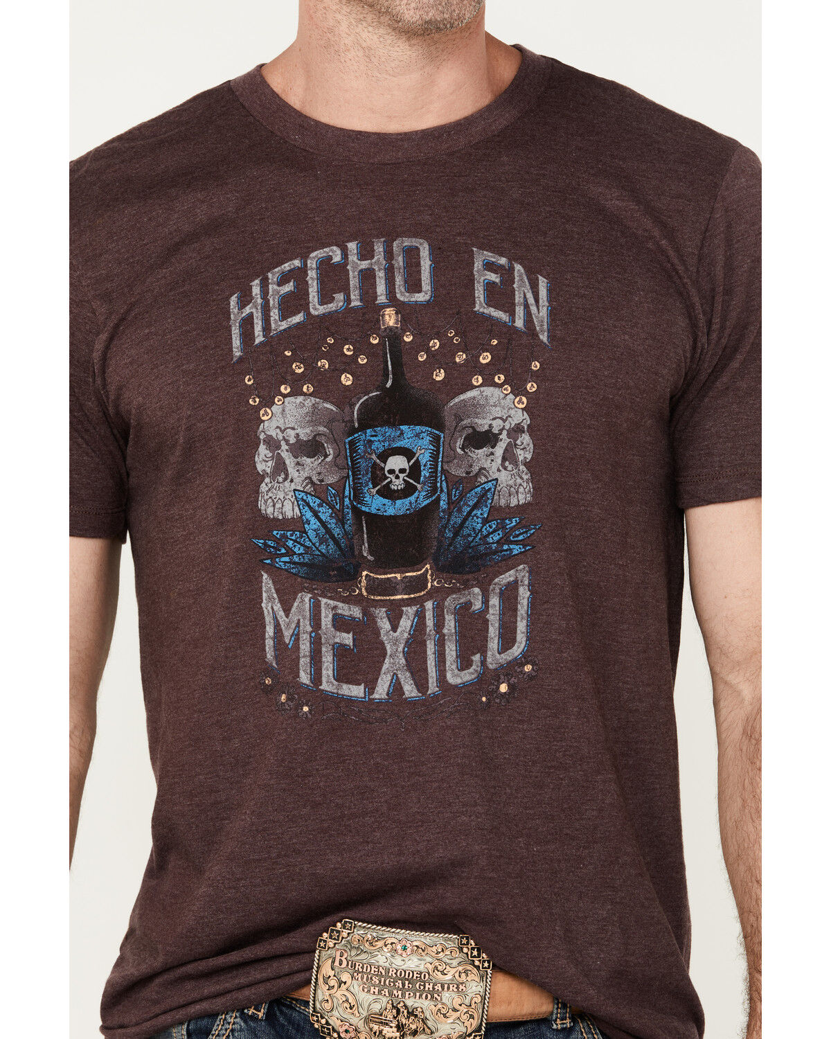 Image #3 - Moonshine Spirit Men's En Mexico Short Sleeve Graphic T-Shirt, Purple, hi-res