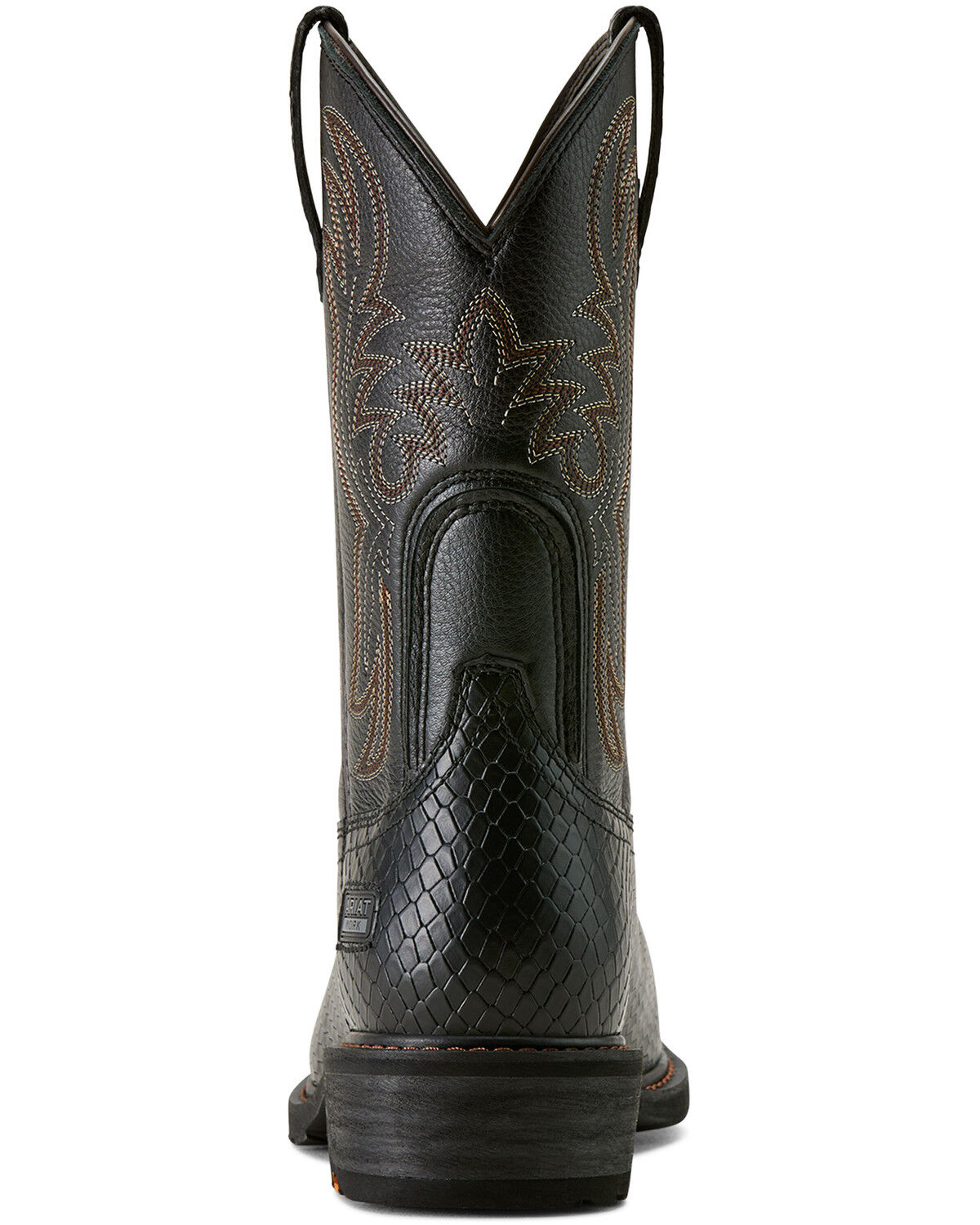 Image #5 - Ariat Men's Ironside Pull-On Work Boots - Steel Toe, Black, hi-res