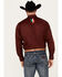 Image #4 - Rodeo Clothing Men's Mexico Bronco Long Sleeve Snap Western Shirt, Burgundy, hi-res