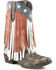 Image #1 - Roper Women's American Beauty Fringe Western Boots - Snip Toe, Brown, hi-res