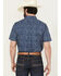 Image #4 - Cody James Men's Vanguard Floral Print Short Sleeve Button-Down Stretch Western Shirt, Navy, hi-res