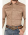Image #3 - Wrangler Retro Men's Solid Long Sleeve Snap Western Shirt - Tall, Taupe, hi-res