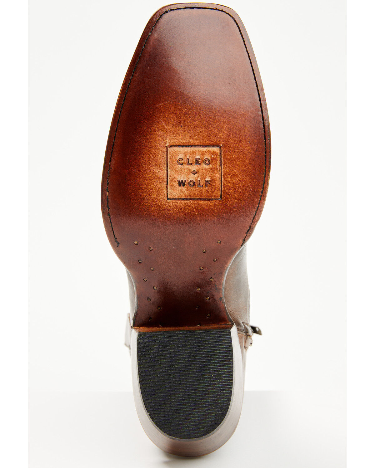 Image #7 - Cleo + Wolf Women's Fern Western Booties - Square Toe, Chocolate, hi-res