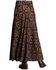 Image #3 - Stetson Women's Rayon Challis Blanket Print Long Cut Skirt , Brown, hi-res