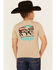 Image #1 - Wrangler Boys' Buffalo Logo Short Sleeve Graphic T-Shirt, Oatmeal, hi-res