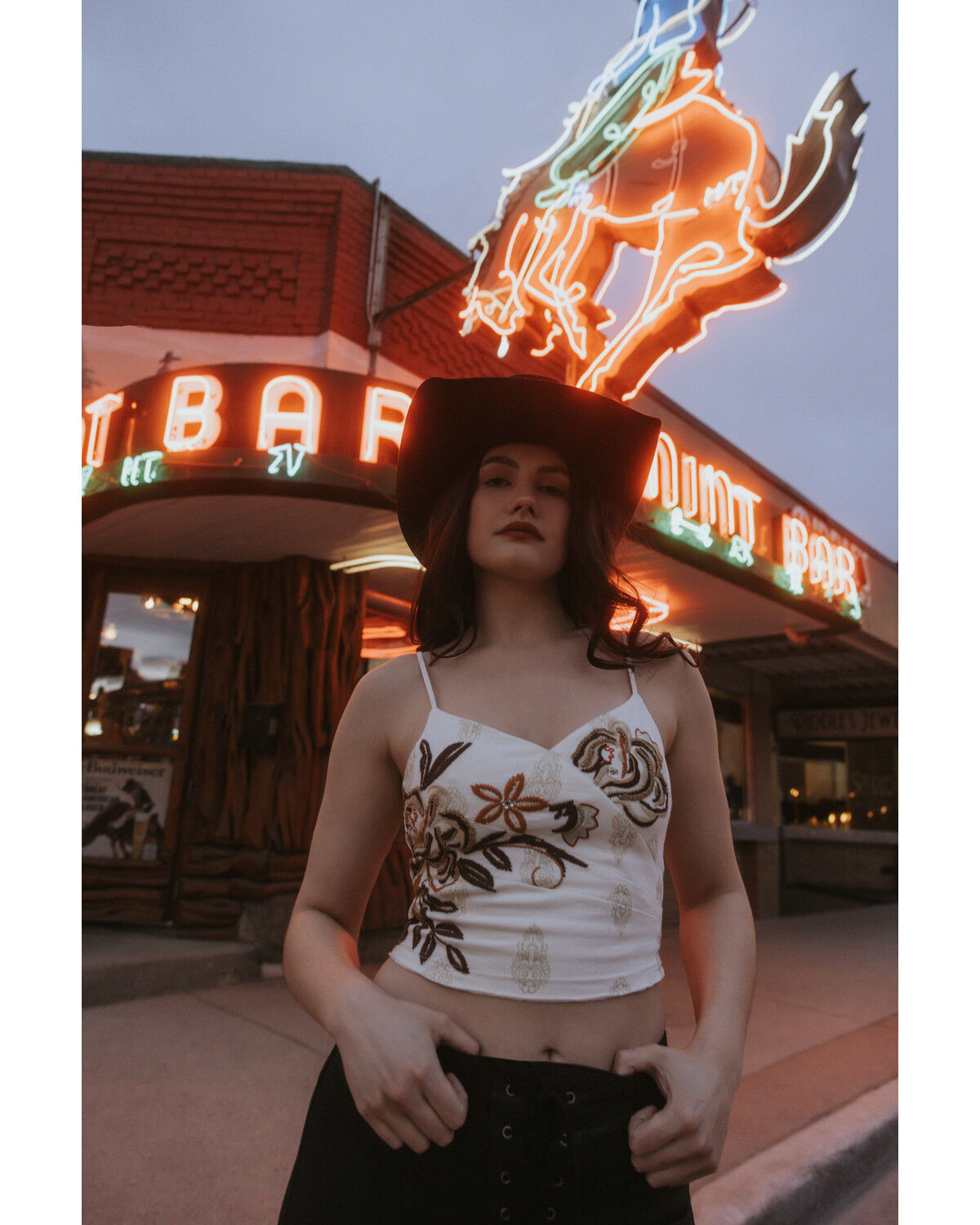 Image #1 - Idyllwind Women's Jessamine Embroidered Beaded Crop Top, Ivory, hi-res