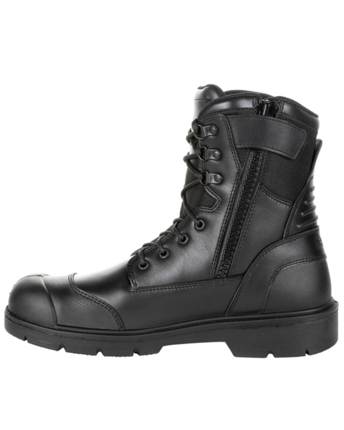 black steel toe waterproof work boots