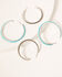 Image #1 - Idyllwind Women's The Perfect Pair Hoop Earrings Set, Silver, hi-res