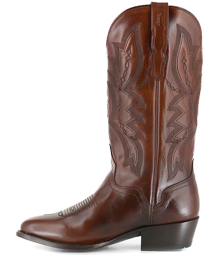 El Dorado Handmade Tan Vanquished Calf Cowboy Boots - Medium Toe, Tan, hi-res