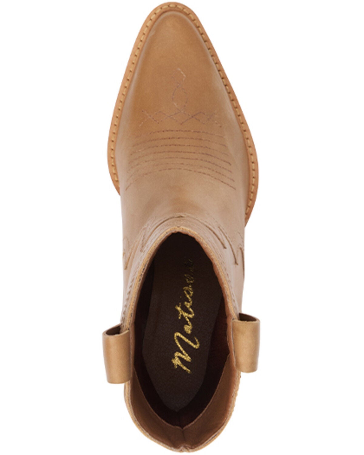 Image #6 - Matisse Women's Arlo Western Booties - Round Toe, Natural, hi-res