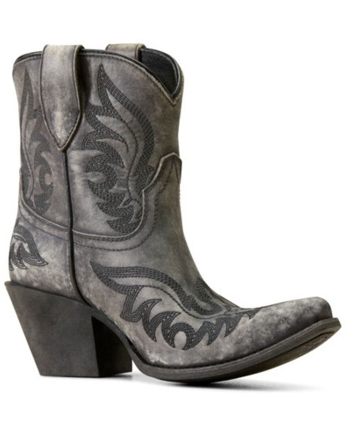 Image #1 - Ariat Women's Chandler Western Booties - Snip Toe, Black, hi-res