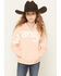 Image #1 - Wrangler Girls' Classic Logo Hoodie, Pink, hi-res