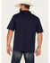 Image #4 - Cinch Men's Chest Striped Polo, Navy, hi-res