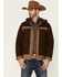 Image #1 - Pendleton Men's Brown Highlander Hooded Wool Zip-Front Field Coat , , hi-res