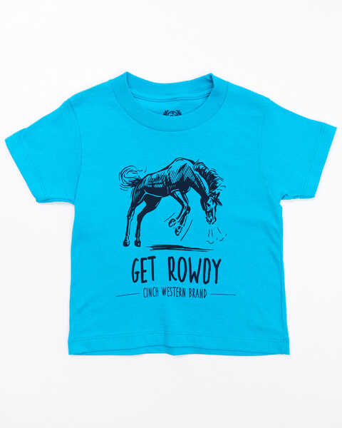 Cinch Toddler Boys' Horse Short Sleeve Graphic T-Shirt, Turquoise, hi-res