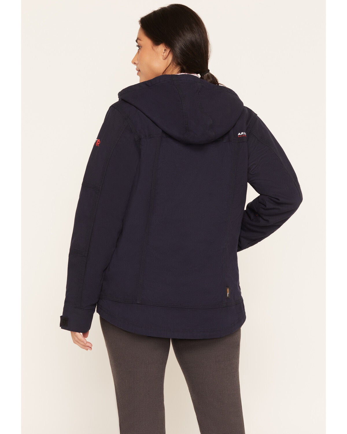 Image #4 - Ariat Women's FR &reg; Duralight Cordura &reg; Canvas Jacket, Navy, hi-res