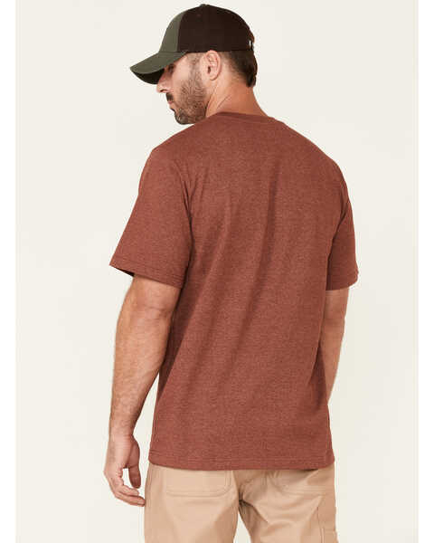 Image #4 - Hawx Men's Solid Red Forge Short Sleeve Work Pocket T-Shirt - Tall , Red, hi-res