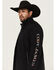 Image #1 - Cody James Men's Southwestern Logo Softshell Jacket, Black, hi-res