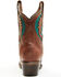 Image #5 - Circle G Women's Inlay Western Booties - Snip Toe, Brown, hi-res