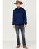 Image #3 - RANK 45® Men's Ranhan Logo Hooded Sweatshirt, Blue, hi-res