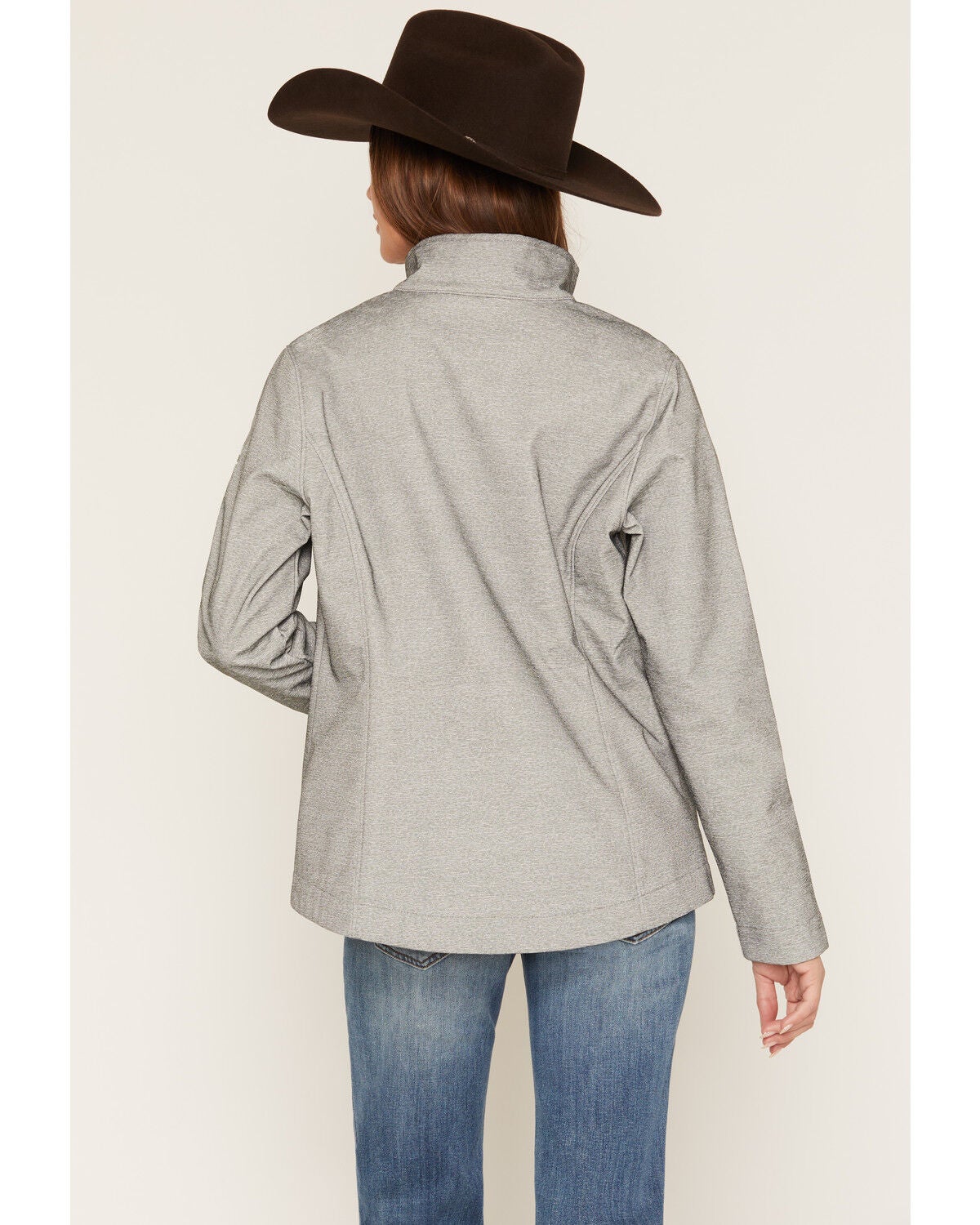 Image #4 - Cinch Women's Concealed Carry Bonded Jacket, Grey, hi-res