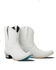 Image #1 - Lane Women's Emma Jane Western Booties - Snip Toe, White, hi-res