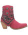 Image #2 - Dingo Women's Suede Bandida Western Booties - Round Toe, Bright Purple, hi-res
