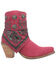 Image #2 - Dingo Women's Suede Bandida Western Booties - Medium Toe , Bright Purple, hi-res