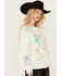 Image #3 - Blue B Women's Metallic Embroidered Western Sweater , White, hi-res