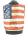Image #5 - Milwaukee Leather Men's Old Glory Laced Arm Hole Concealed Carry Leather Vest - 4X, Black, hi-res