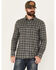 Brothers & Sons Men's Burleson Everyday Plaid Print Long Sleeve Button-Down Flannel, Black, hi-res