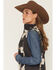 Image #2 - Ariat Women's Logo Softshell Print Vest, Grey, hi-res