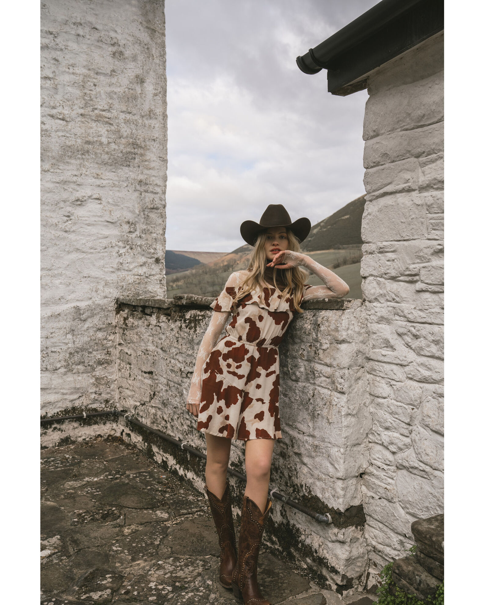 Idyllwind Women s Made For This Off Shoulder Cow Print Dress Sheplers
