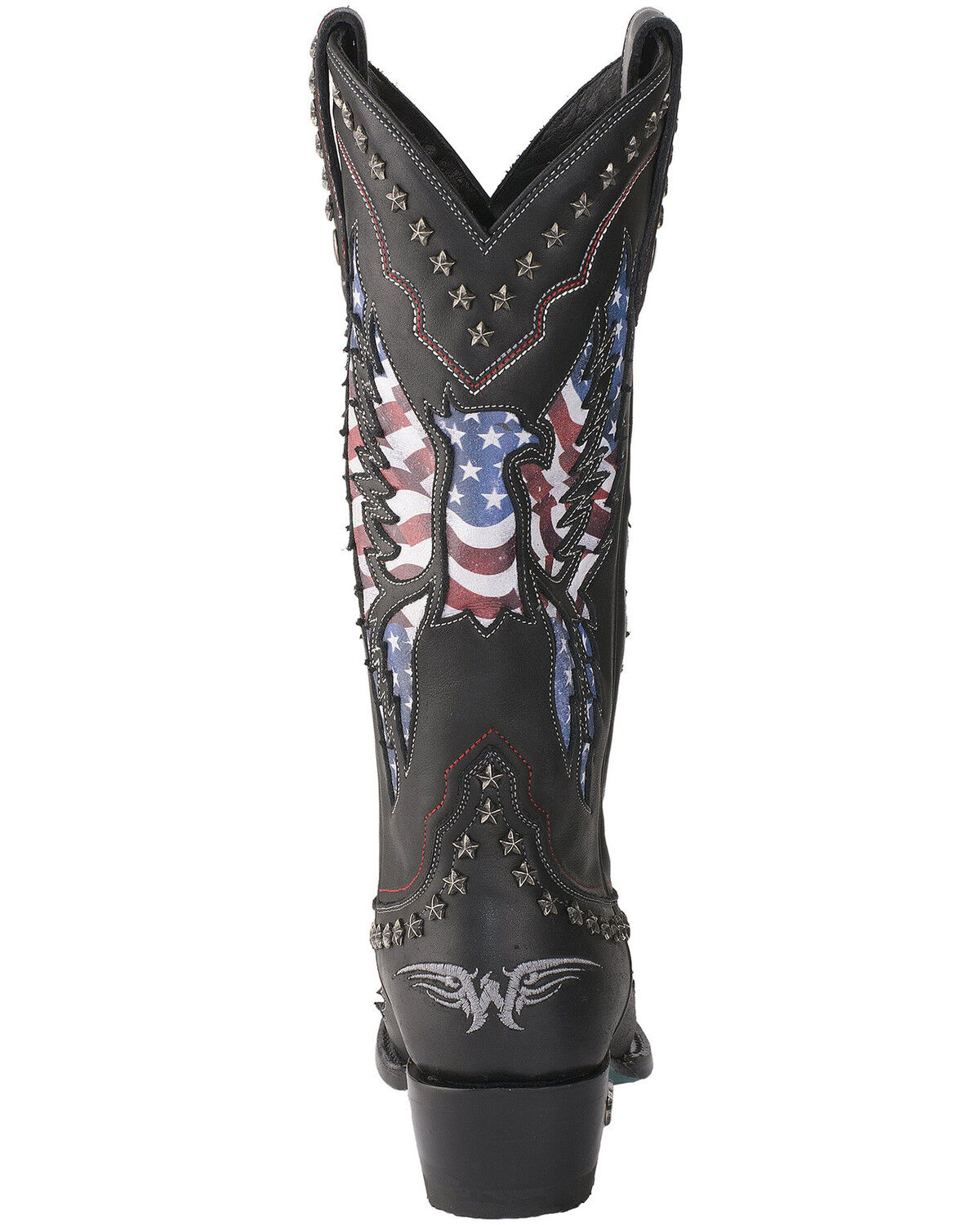 Image #4 - Lane Women's Old Glory Western Boots - Snip Toe, Black, hi-res
