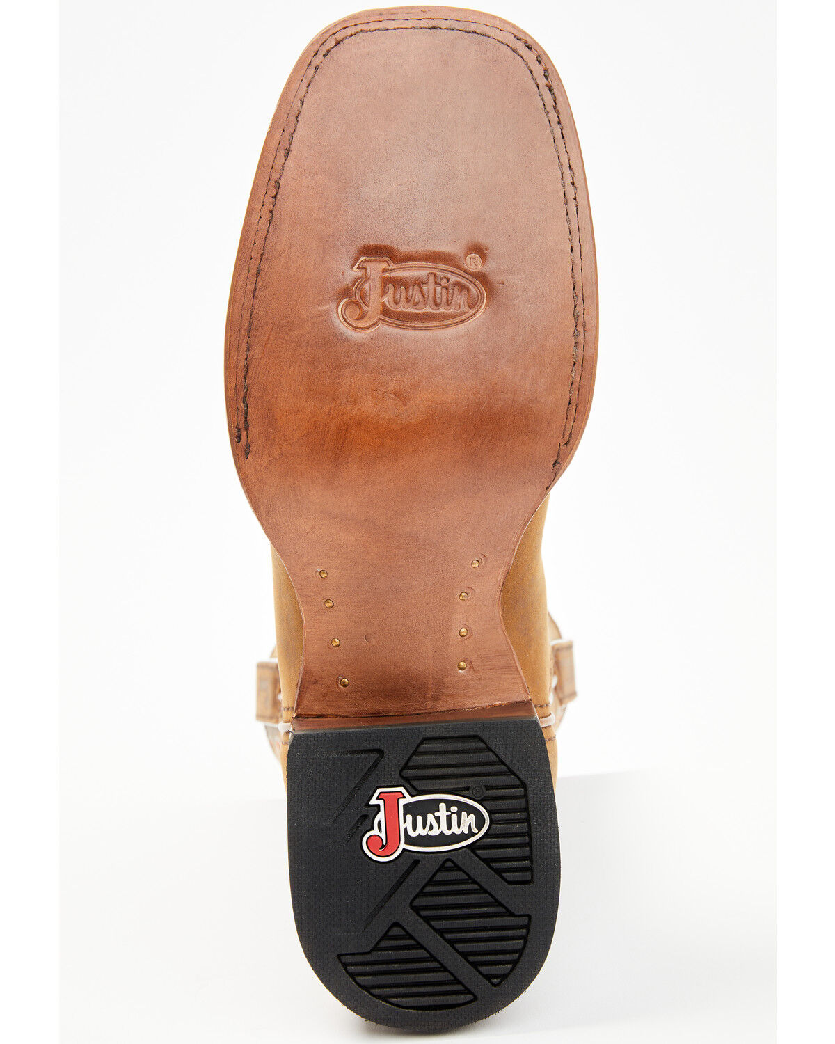 Justin Men's Frontier Western Boots - Broad Square Toe Justin Men's Frontier Western Boots - Broad Square Toe