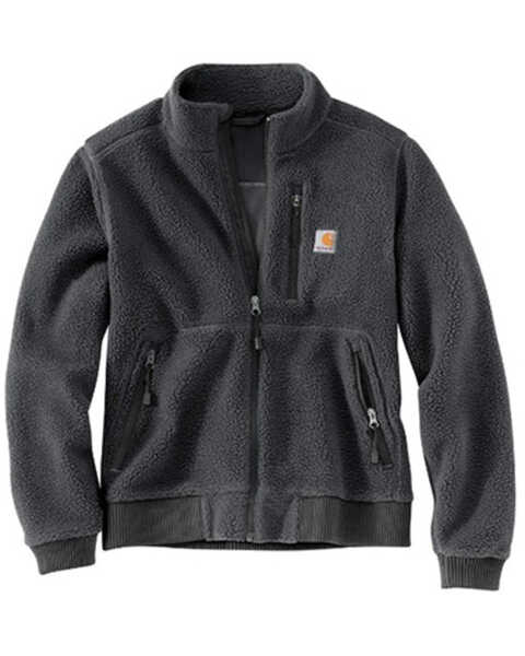 Image #1 - Carhartt Women's Fleece Zip-Up Jacket, Grey, hi-res