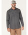 Cody James Men's FR Solid Lightweight Inherent Long Sleeve Snap Work Shirt , Charcoal, hi-res
