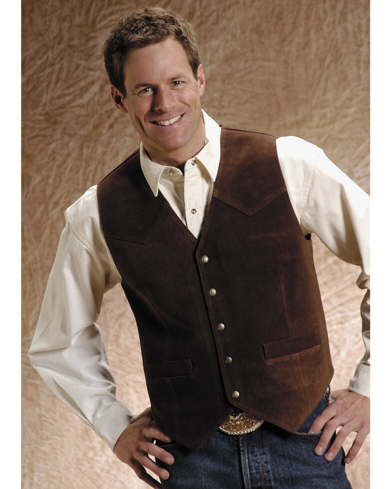 Roper Suede Vest Big and Tall Sheplers