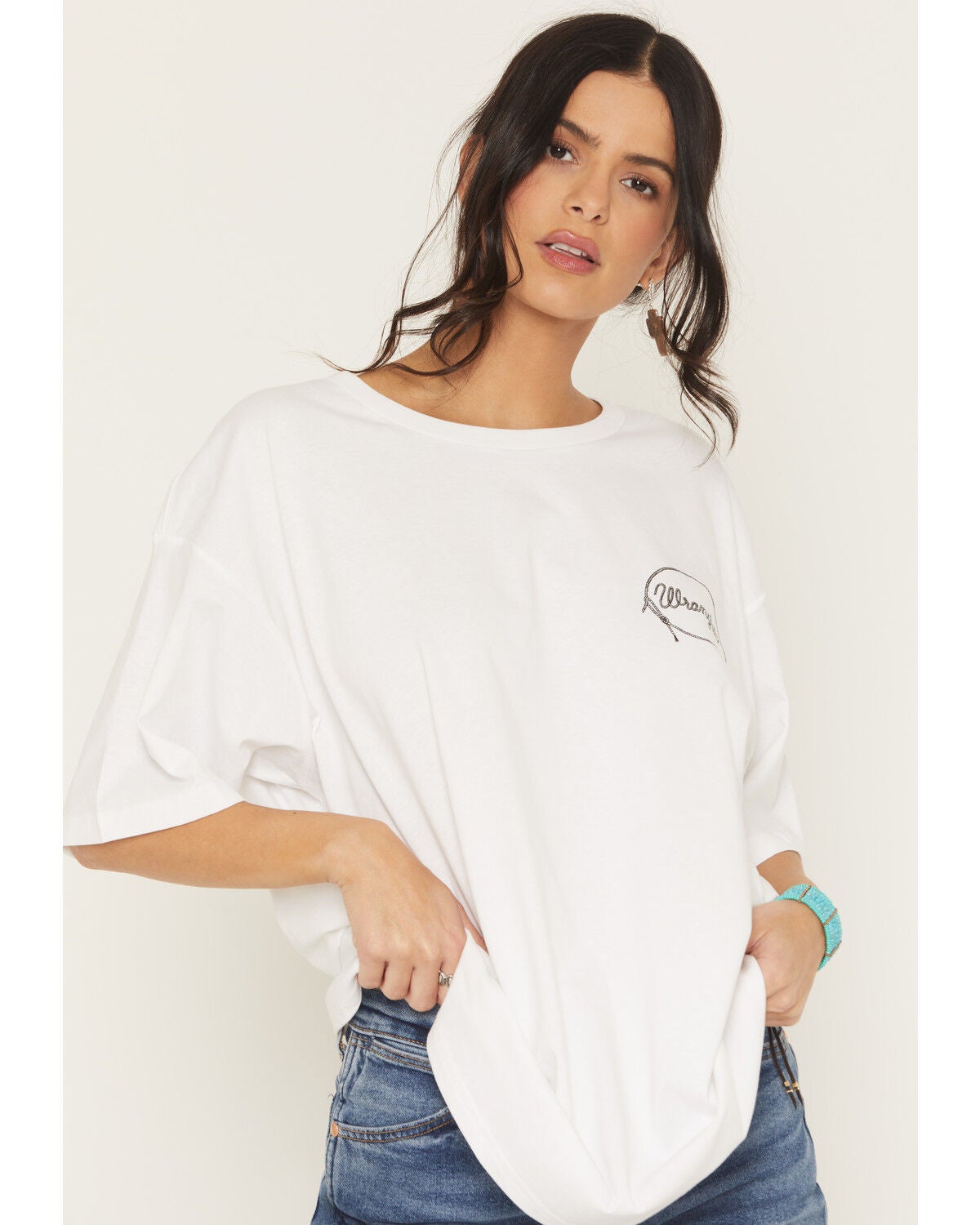 Wrangler Retro Women's Rodeo Short Sleeve Graphic Tee, White, hi-res