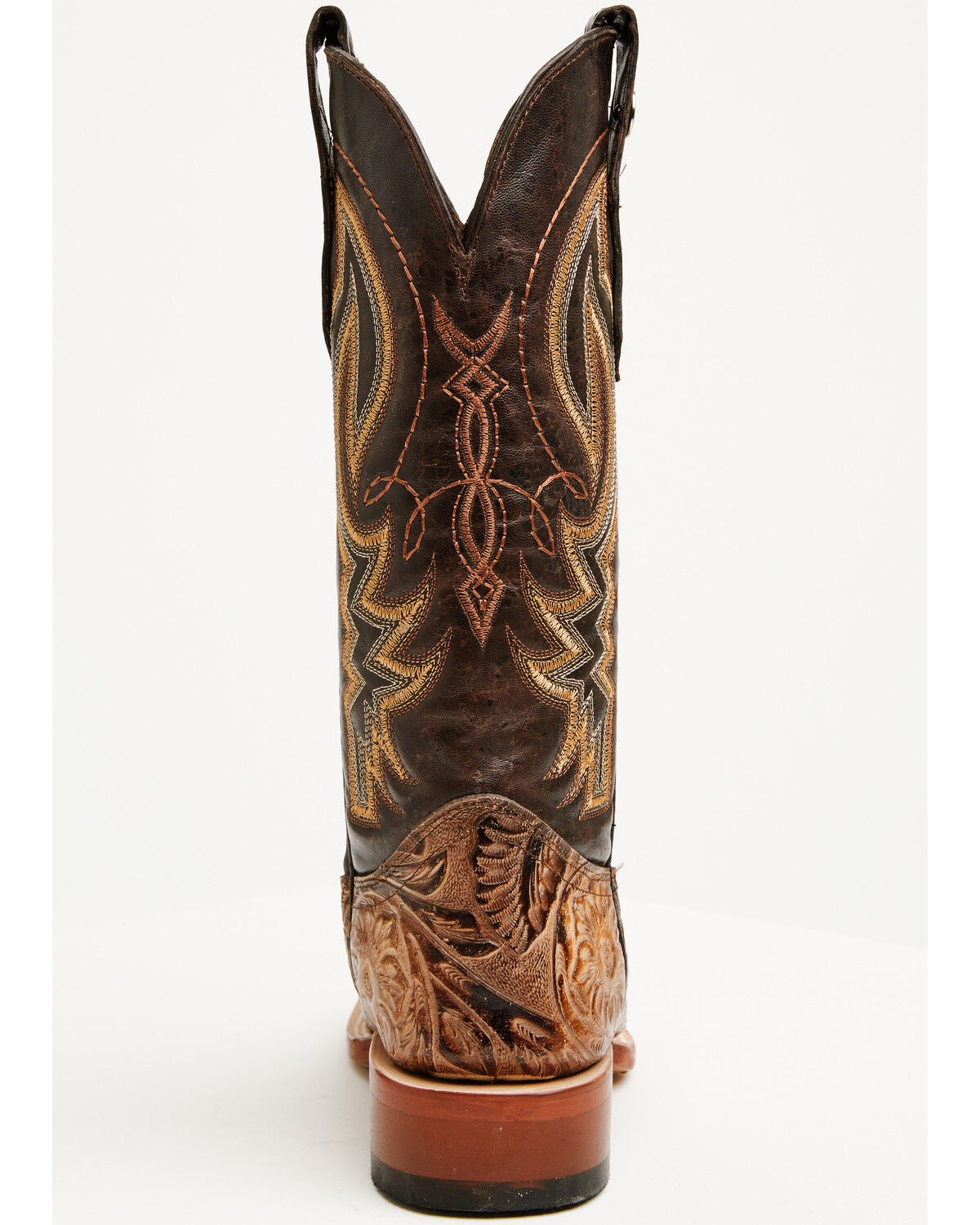 Image #5 - Tanner Mark Women's Jungle Tooled Tall Western Boots - Broad Square Toe, Brown, hi-res