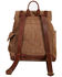 Scully Brown Suede with Leather Trim Backpack, Brown, hi-res