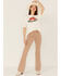 Image #2 - Wrangler Women's Logo Girlfriend Tee, Ivory, hi-res