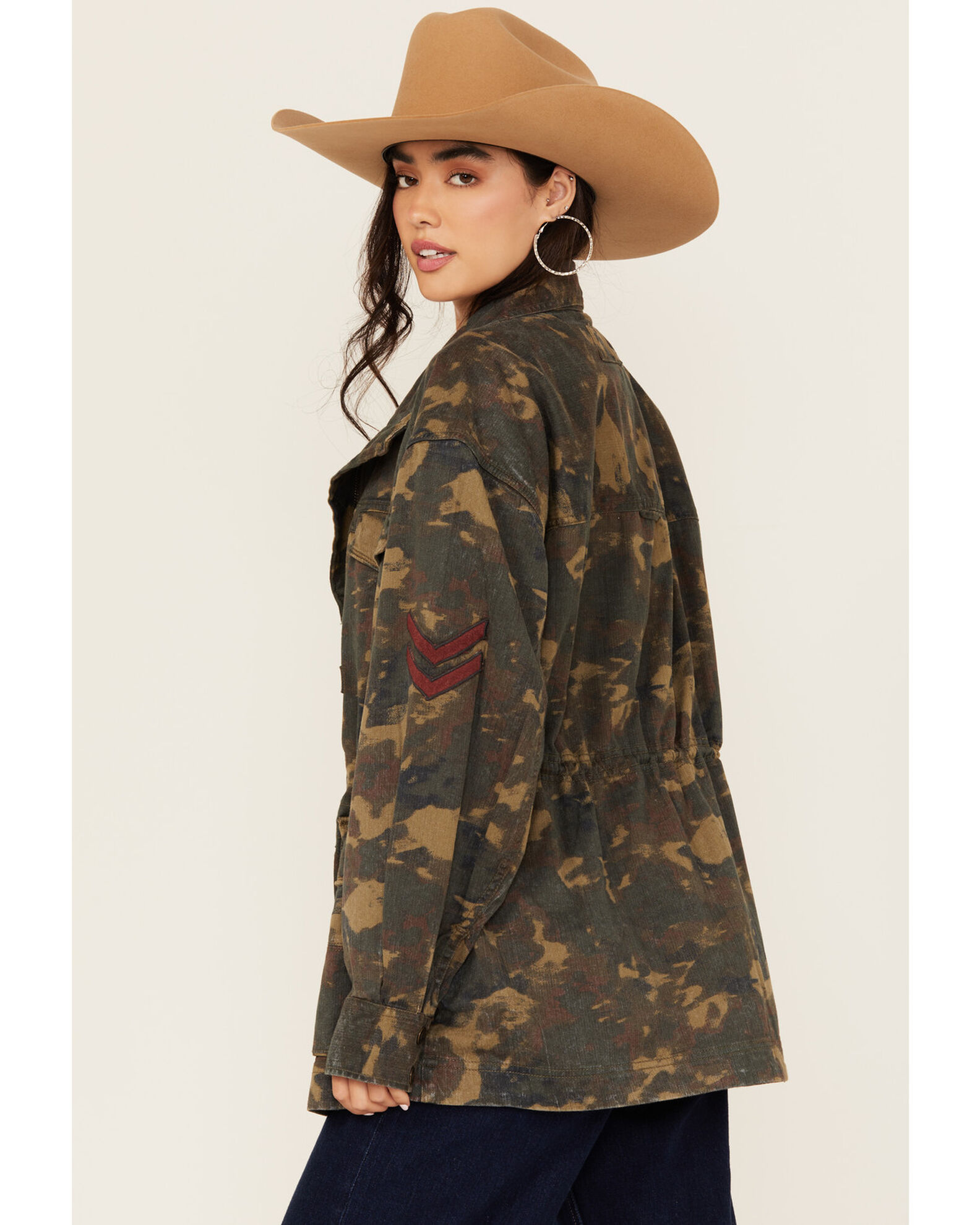 Free People Women s Arya Utility Camo Print Jacket Sheplers