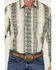 Image #3 - Wrangler Men's Checotah Long Sleeve Pearl Snap Western Shirt, Tan, hi-res
