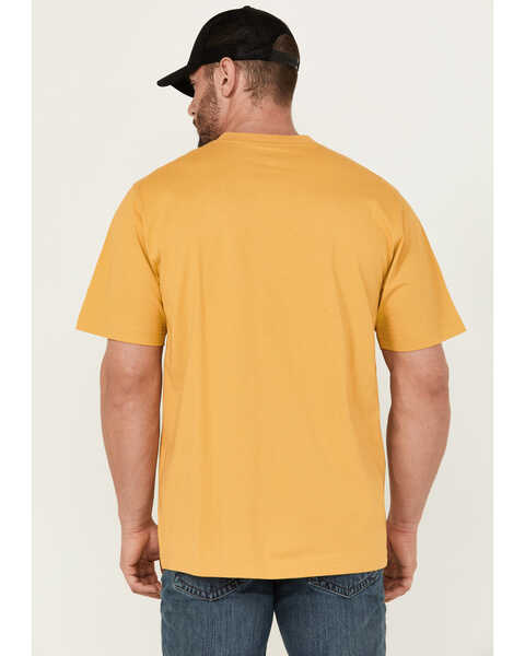 Image #4 - Hawx Men's Short Sleeve Solid Knit Forge Work T-Shirt, Honey, hi-res