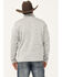 Image #4 - Ariat Men's Caldwell Logo 1/4 Zip Pullover, Light Grey, hi-res
