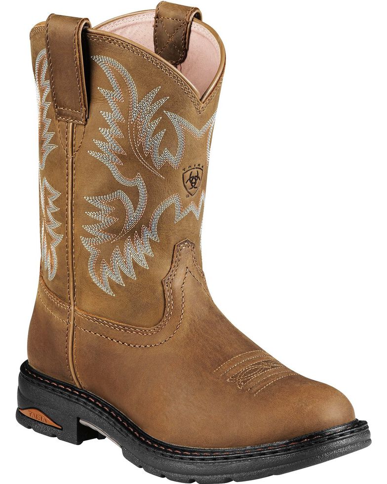 Ariat Tracey Pull-On Work Boots - Composite Toe, Dusty Brn, hi-res