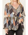 Image #3 - Cleo + Wolf Women's Dobbie Patchwork Top, Blue, hi-res